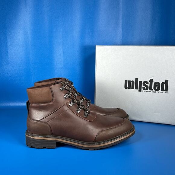 Unlisted Men\'s Bainx Hiker Boots - Dark Brown - 9.5 - New in box main image 5